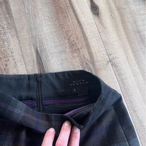 Pink Tartan Tartan Pencil Skirt